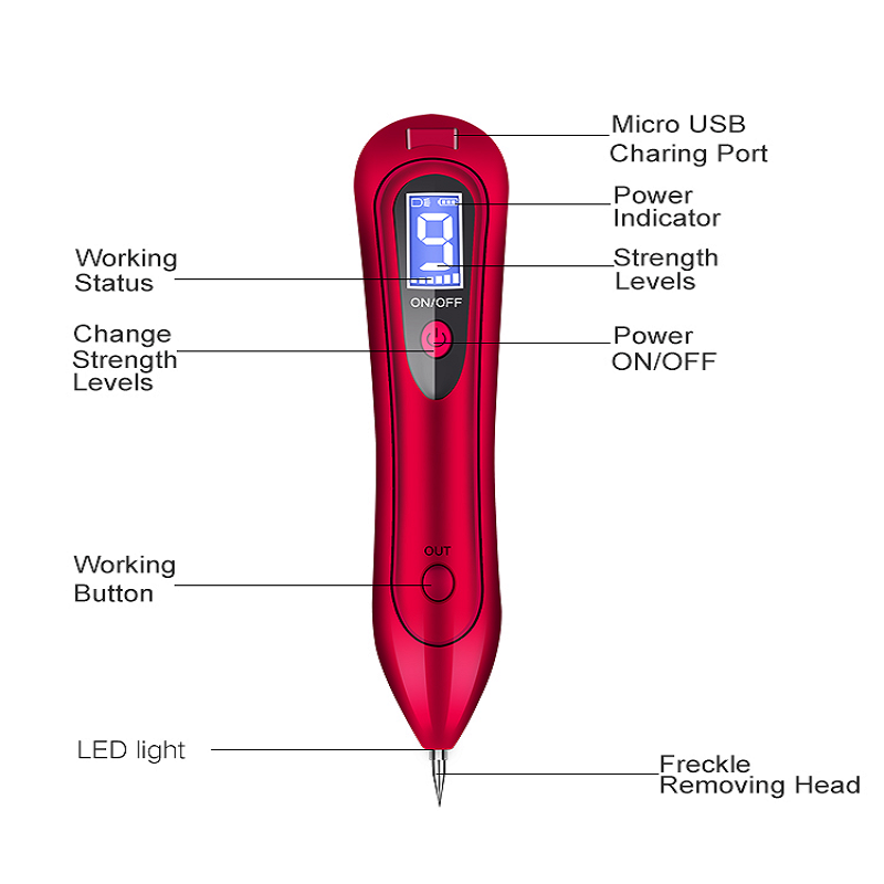 Skønhed plasma pen hud tag fjernelse frecklenevus acne dot sweep spot fjernelse skønhed fjernelse pen